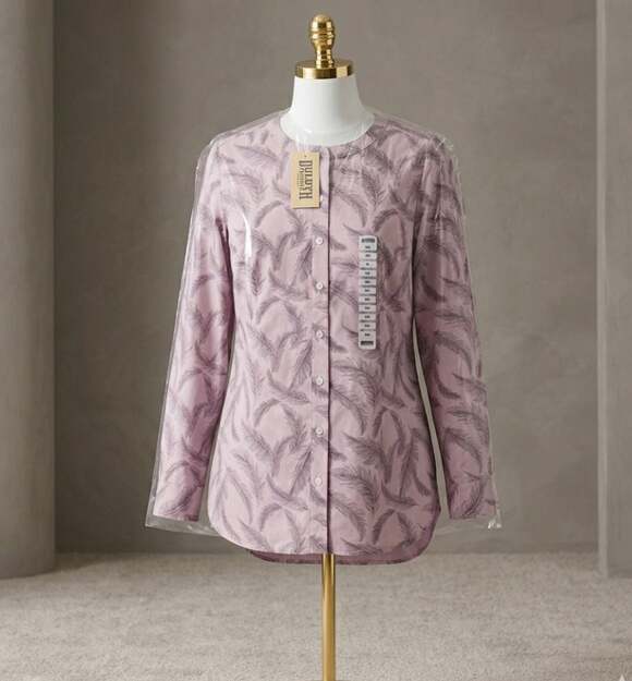 Duluth Trading Co Tops - Duluth Trading Co. Anti Wrinkle Cotton Tunic Shirt with Feather Graphic